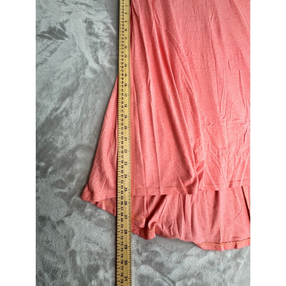 LuLaRoe‎ Women's Small Pink Heather Ruffle Hem Pocket Short Sleeve Dress - Picture 4 of 8